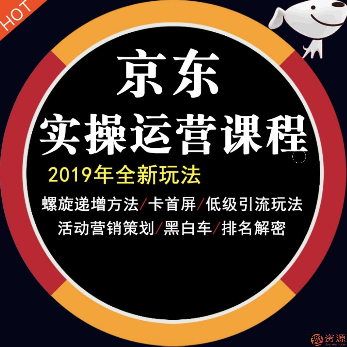 2019京東平臺店鋪運(yùn)營教程快車營銷技巧高級開店全套電商視頻教學(xué)插圖