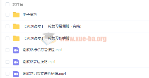 2020謝欣然高考語(yǔ)文一輪暑秋班視頻課程百度云網(wǎng)盤(pán)分享插圖