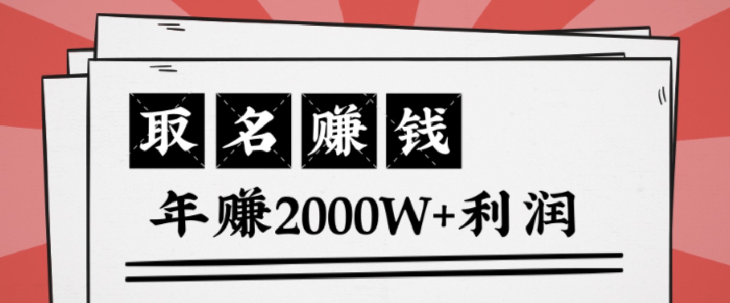 王通：不要小瞧任何一個小領域，取名技能也能快速賺錢，年賺2000W+利潤 百度網(wǎng)盤插圖