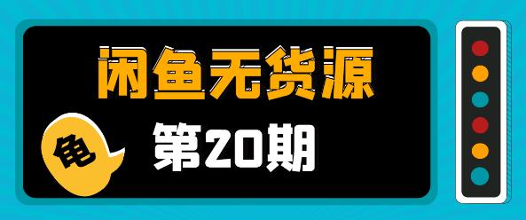 閑魚無(wú)貨源電商課程第20期：閑魚項(xiàng)目操盤手帶你從0到月入20萬(wàn)+-第1張圖片-學(xué)技樹