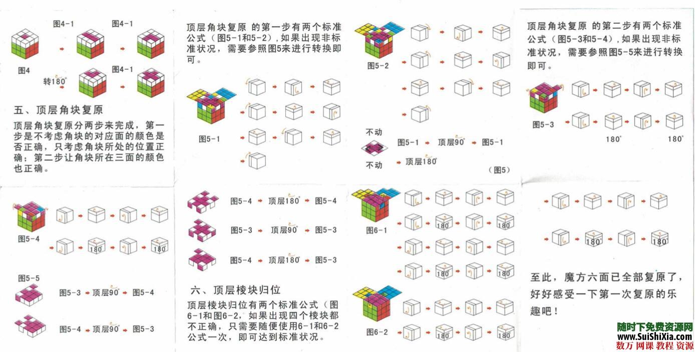 大量三階四階五階六階魔方還原教程資源，以及其他益智競速玩具教程分享_趣資料視頻資源插圖3