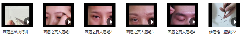 《局部化妝之畫(huà)眉》畫(huà)眉基礎(chǔ)技巧講解_百度云網(wǎng)盤視頻教程插圖1