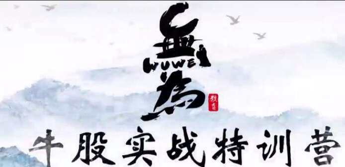 無(wú)為學(xué)院（李棟、傅剛）牛股實(shí)戰(zhàn)特訓(xùn)營(yíng)18節(jié)_百度云網(wǎng)盤(pán)教程視頻插圖