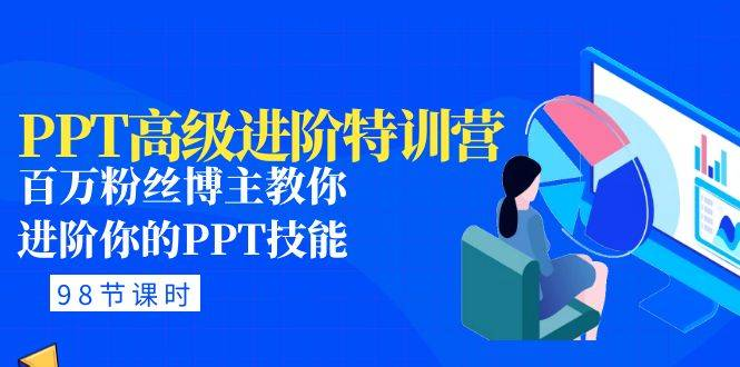 PPT高級(jí)進(jìn)階：百萬粉絲博主進(jìn)階PPT技能(98節(jié)課程+PPT素材包)百度網(wǎng)盤插圖