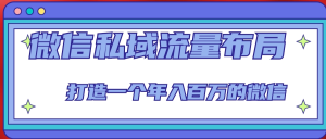 微信私域流量布局課程，打造年入百萬的微信【7節(jié)視頻課】百度網(wǎng)盤插圖