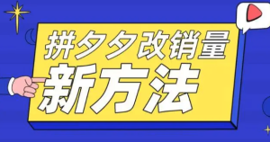 拼多多改銷(xiāo)量新方法+卡高投產(chǎn)比操作方法+測(cè)圖方法百度網(wǎng)盤(pán)插圖