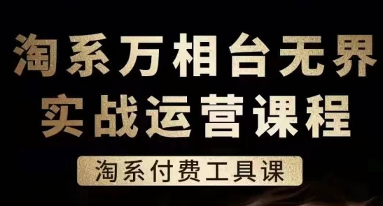 淘系萬相臺無界實戰(zhàn)運營課，淘系付費工具課插圖