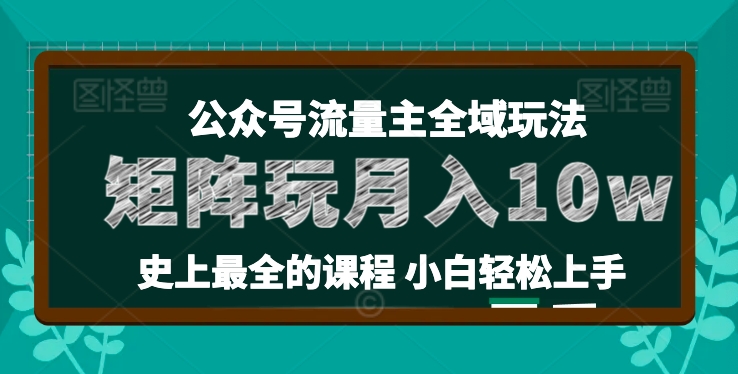 麥子甜公眾號流量主全新玩法，核心36講小白也能做矩陣，月入10w+插圖