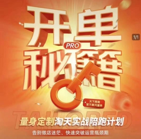 淘寶開單秘籍PRO，量身定制淘天實(shí)戰(zhàn)陪跑計(jì)劃，插圖