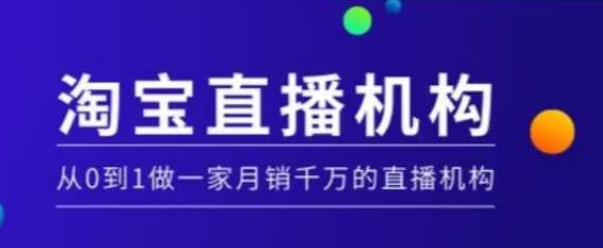 淘寶直播運(yùn)營(yíng)實(shí)操課【MCN機(jī)構(gòu)】，從0到1做一家月銷千萬(wàn)的直播機(jī)構(gòu)插圖